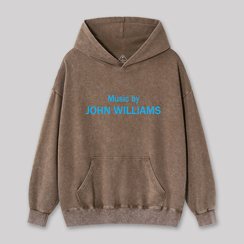 Music by John Williams Geek Washed Hoodie